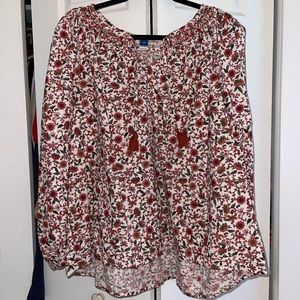 Floral old navy blouse